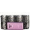 Animal Print Chain Accent Flap Clutch Shoulder Bag
