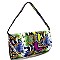 3-Way Multi-Colored Snake Print Clutch Shoulder