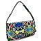 3-Way Multi-Colored Snake Print Clutch Shoulder