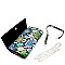 3-Way Multi-Colored Snake Print Clutch Shoulder