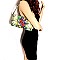3-Way Multi-Colored Snake Print Clutch Shoulder