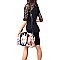 Obama Magazine Print Dome Satchel Wallet SET RZ-PQ0021W