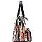 Obama Magazine Print Dome Satchel Wallet SET RZ-PQ0021W