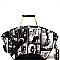 Obama Handbags Patent Satchel Wallet SET PQ0291W