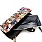 Michelle Obama Magazine Print Versatile Wallet Cellphone Cross Body
