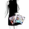 Obama Handbags Patent Satchel Wallet SET PQ0291W