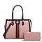 2 IN 1 Stylish Bee Accent Satchel Wallet Set