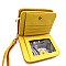 Small Bow Accent Bi-Fold Wristlet Wallet