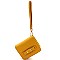 Small Bow Accent Bi-Fold Wristlet Wallet