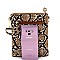 Snake Print Multi-Color Wristlet Cross Body