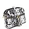 Snake Print Multi-Color Compartment Cross Body Messenger