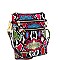 Snake Print Multi-Color Wristlet Cross Body