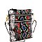 Snake Print Multi-Color Wristlet Cross Body