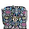 Snake Print Multi-Color Tassel Zipper Accent Crossbody Messenger