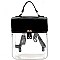 Transparent Clear Boxy Fashion Backpack