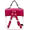 Transparent Clear Boxy Fashion Backpack