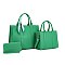 3-IN-1 Elegance Vegan Tote Bag with Wallet Set