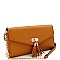 Versatile Tassel Accent Smartphone-Friendly Wallet Cross Body