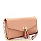 Versatile Tassel Accent Smartphone-Friendly Wallet Cross Body
