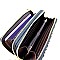 DOUBLE ZIP-AROUND LEOPARD PRINT WALLET