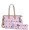 3 IN 1 FLOWER DESIGN SHOPPER BAG SET