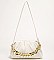 SOFT QUILTED LINKED CHAIN SATCHEL SHOULDER BAG