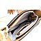 Multi-Pocket Double Tassel Accent Bucket Shoulder Bag