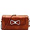 Fashionable Bow Accent Smartphone Friendly Kiss-Lock Wallet Cross Body MH-YG100