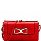 Fashionable Bow Accent Smartphone Friendly Kiss-Lock Wallet Cross Body MH-YG100