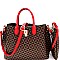Monogram Padlock Satchel Crossbody 2Pc SET