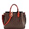 Monogram Padlock Satchel Crossbody 2Pc SET
