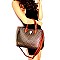 Monogram Padlock Satchel Crossbody 2Pc SET