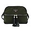 PEGASO Logo Nylon Multi Compartment Crossbody Bag
