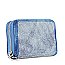 Rhinestone Design Petite Zip Around Wallet