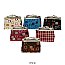 Pack of 12 Mini Coin Purses with Small Square Design