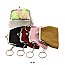Pack of 12 pcs Solid Coin Purses Key Chain