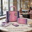 2-IN-1 Tie-Dye Croc Satchel Wallet Set