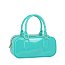 Glossy Top Handle Tote Satchel