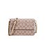 Oval Pattern Print Multi-Compartment Crossbody Bag