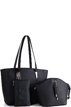 3 IN 1 SHOPPER CROSSBODY SET WITH LONG STRAP