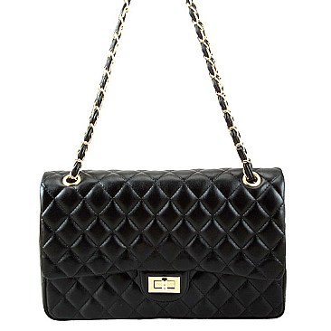 Quilted Large Size Shoulder Bag