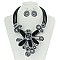 Spiral Flower Statement Necklace Set MEZN1520