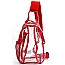 Trendy Visible Clear MULTI COMPARTMENT SLING BACKPACK