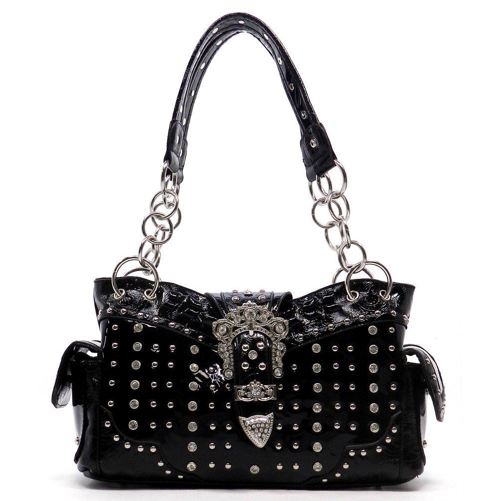 Small Locò Shoulder Bag With Rhinestones for Woman in Crystal/black/anthracite  | Valentino PH