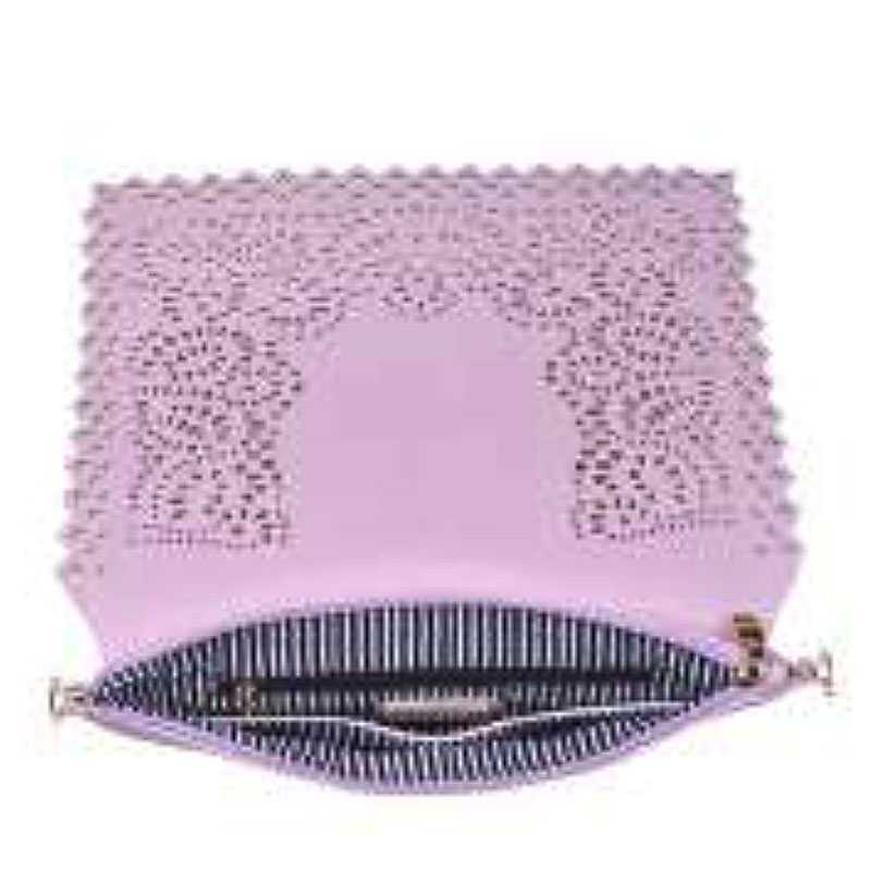 STYLISH LASER CUT LUXURY VALENTINA CLUTCH BAG WITH SLING STRAP JY