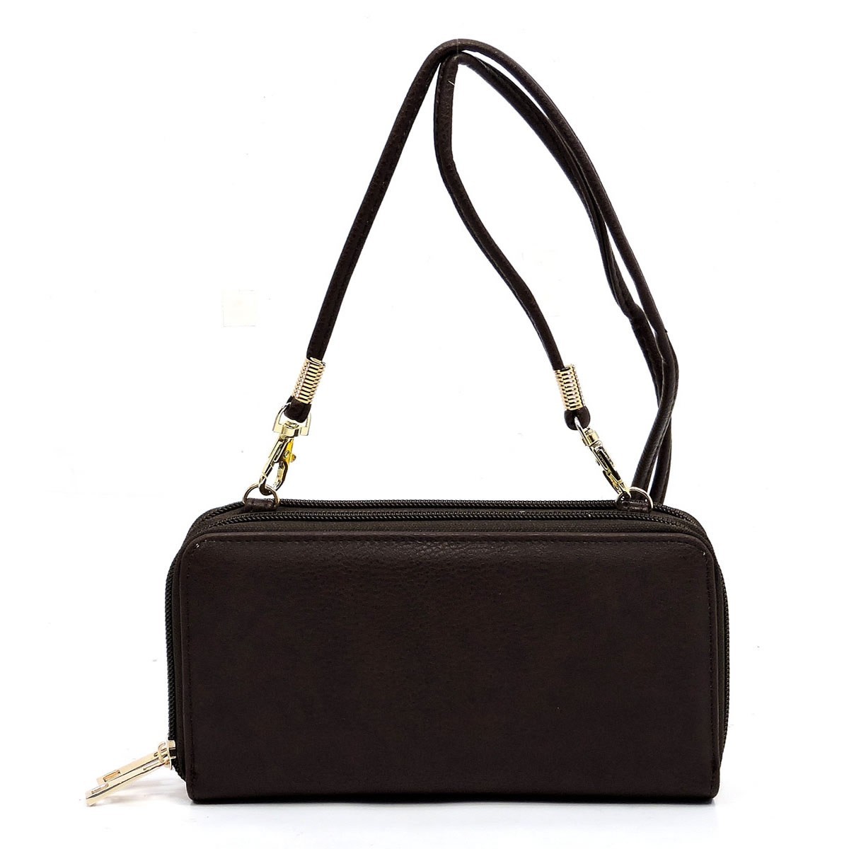 Double Zip Around Crossbody Wallet CH-AD040 &gt; Wallets &gt; Mezon Handbags