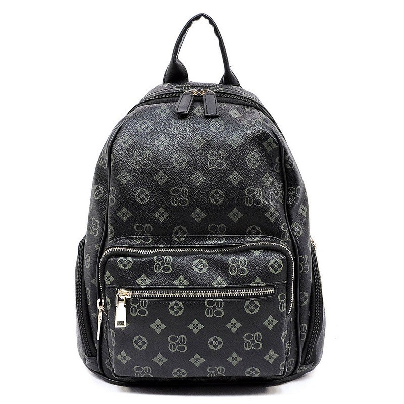 black monogram backpack