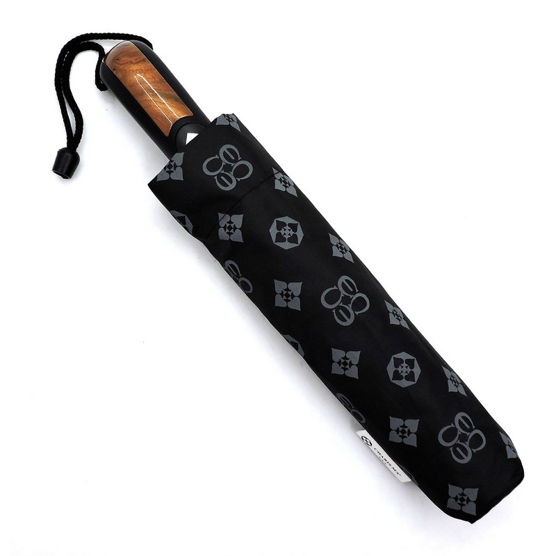 monogram umbrella wooden handle