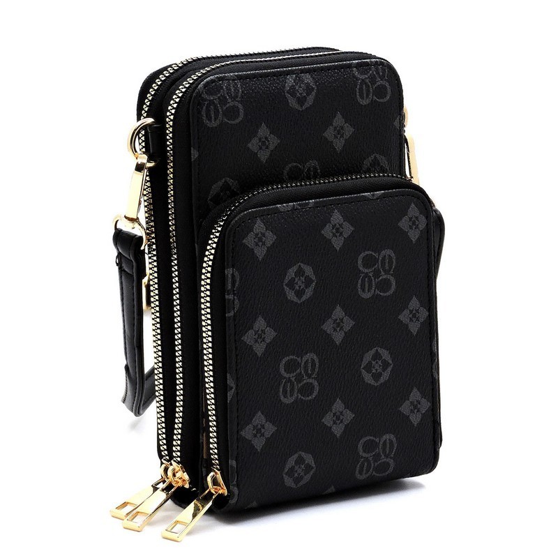 Monogram Crossbody Bag Cell Phone Purse CH-CM086 > Messenger Bags ,Cross  Body > Mezon Handbags