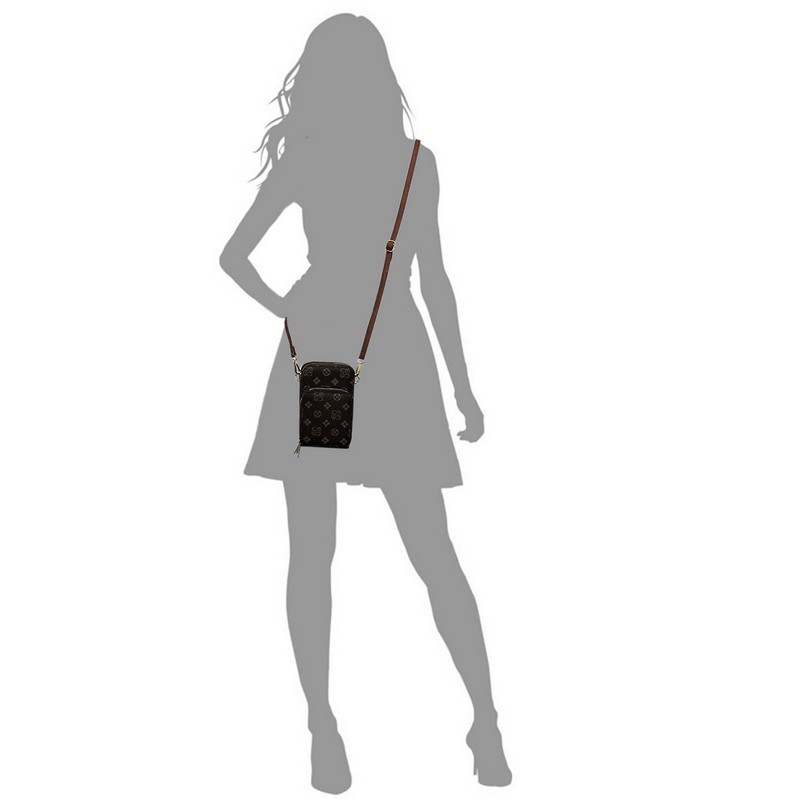 Monogram Crossbody Bag Cell Phone Purse CH-CM086 > Messenger Bags ,Cross  Body > Mezon Handbags